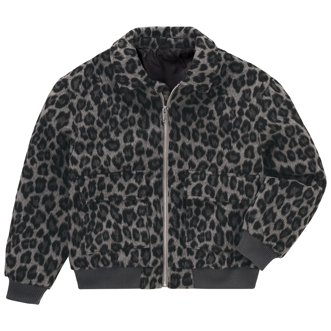 Meisjesjas met leopatroon