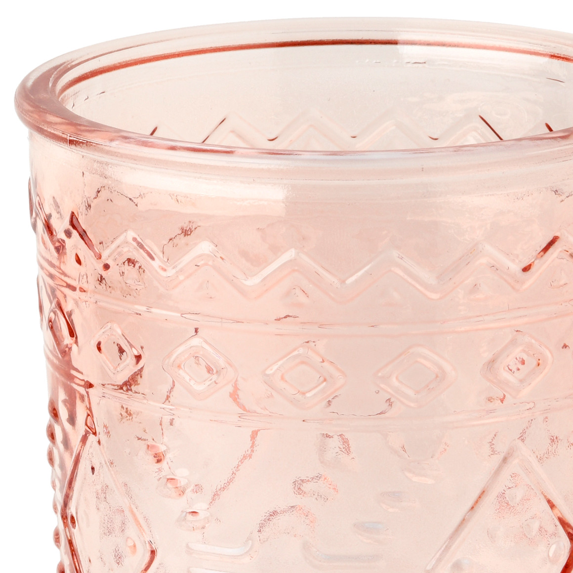 Trinkglas mit Struktur