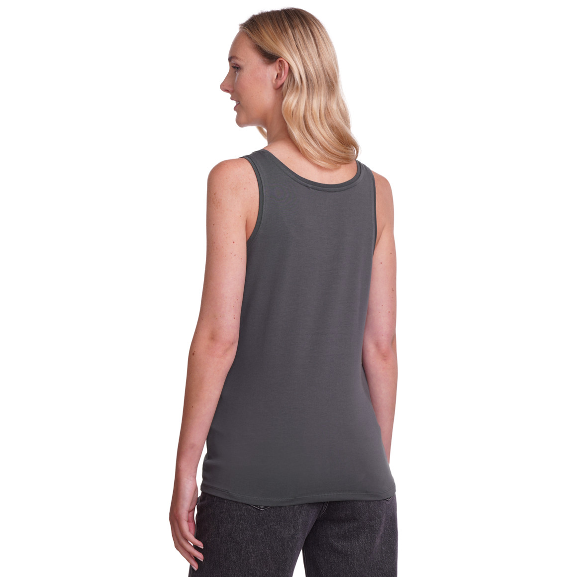 Damen Top in Unifarben