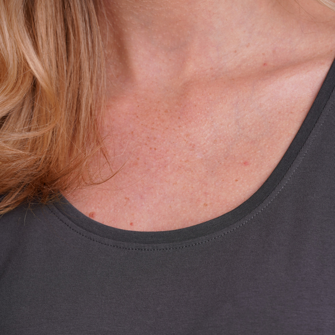 Damen Top in Unifarben