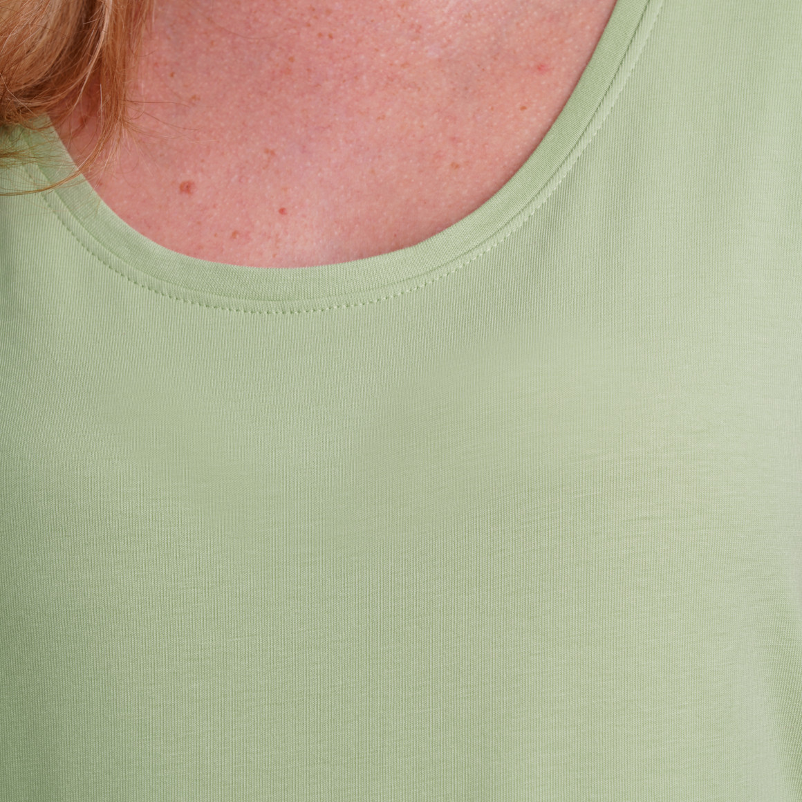 Damen Top in Unifarben