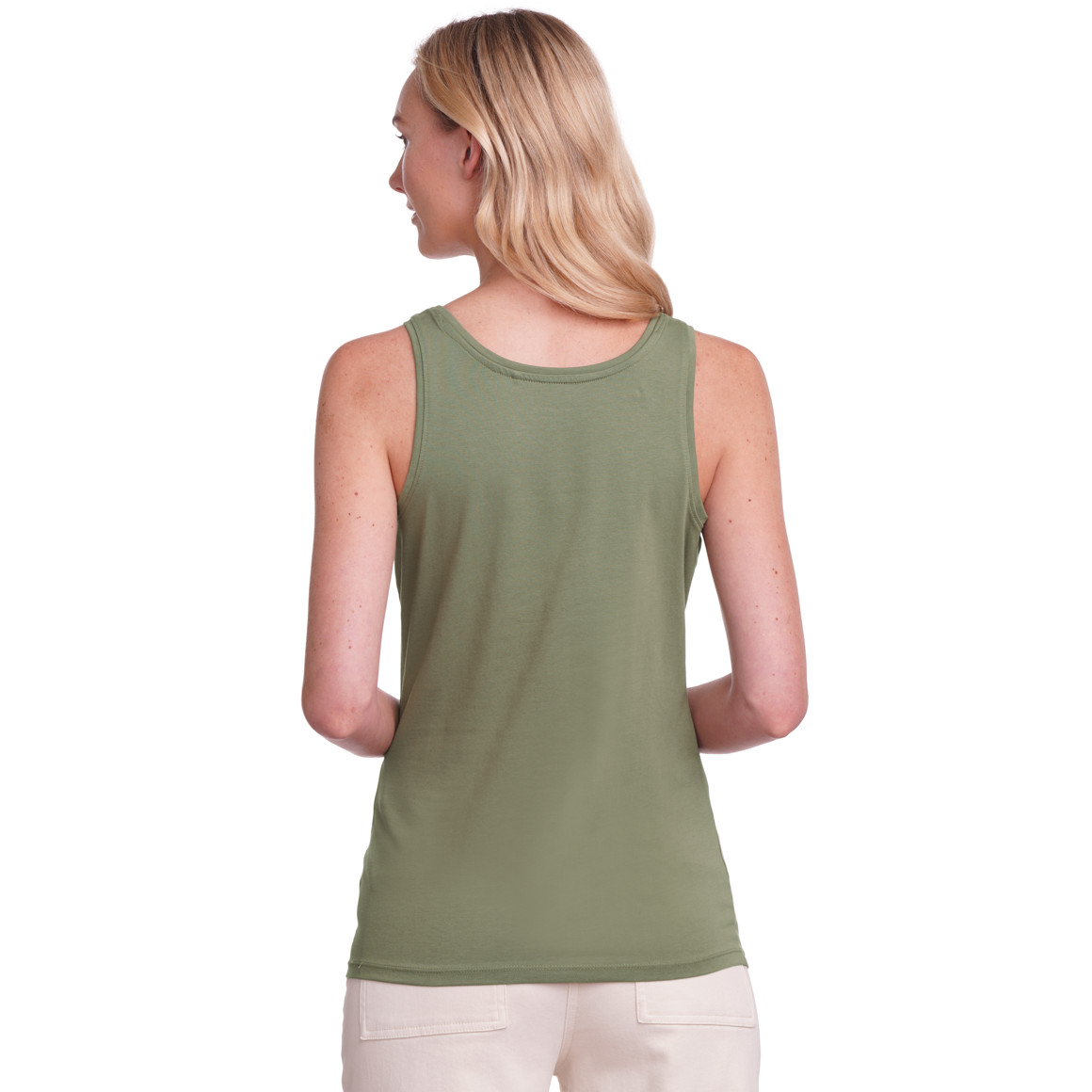 Damen Top in Unifarben