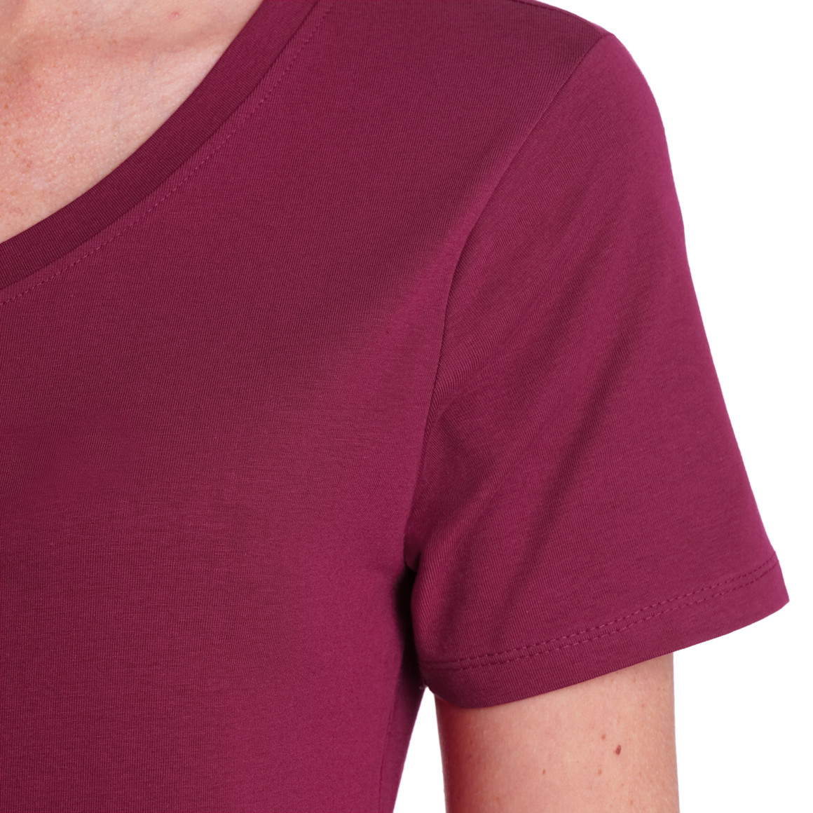 Damen T-Shirt mit V-Ausschnitt