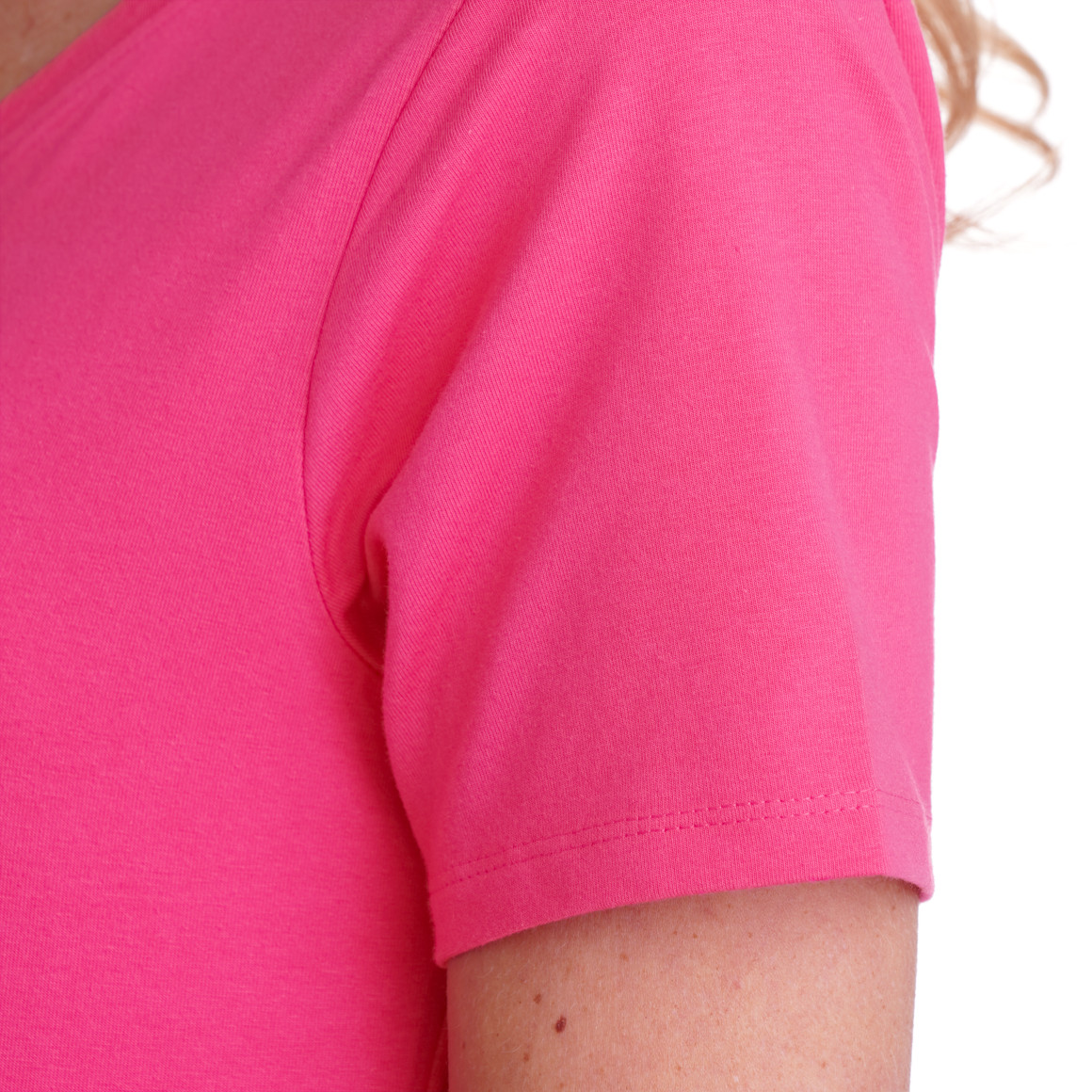 Damen T-Shirt mit V-Ausschnitt