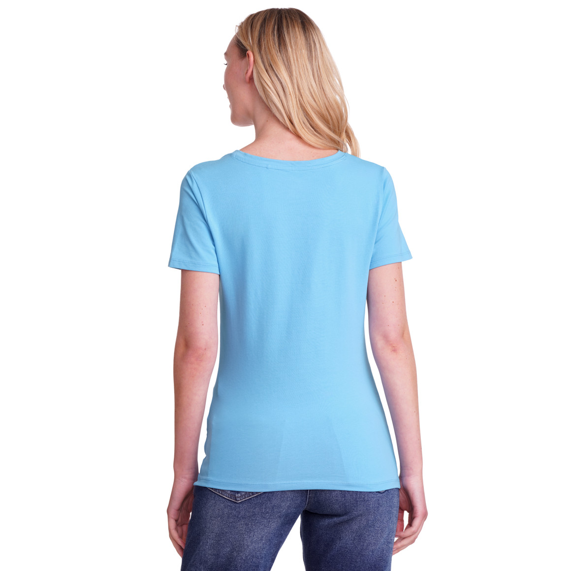 Damen T-Shirt mit V-Ausschnitt