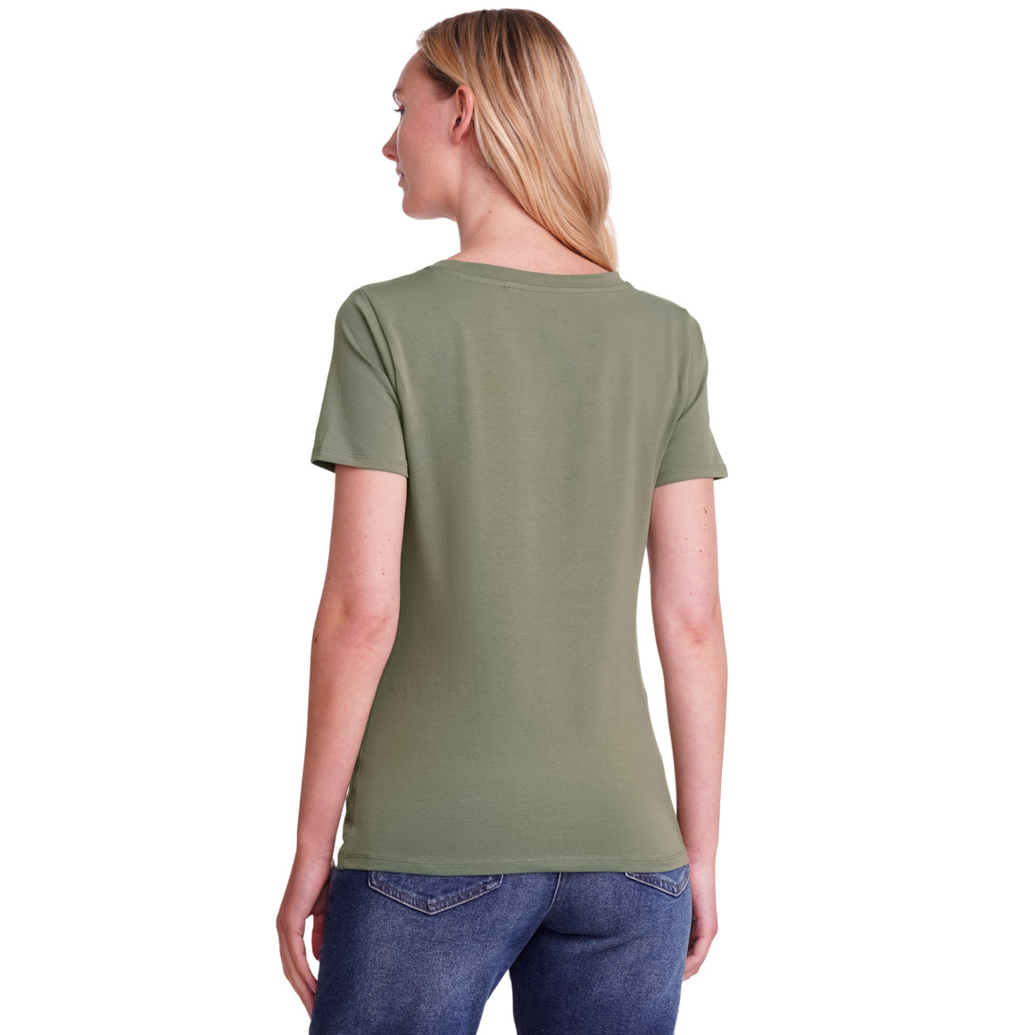 Damen T-Shirt mit V-Ausschnitt
