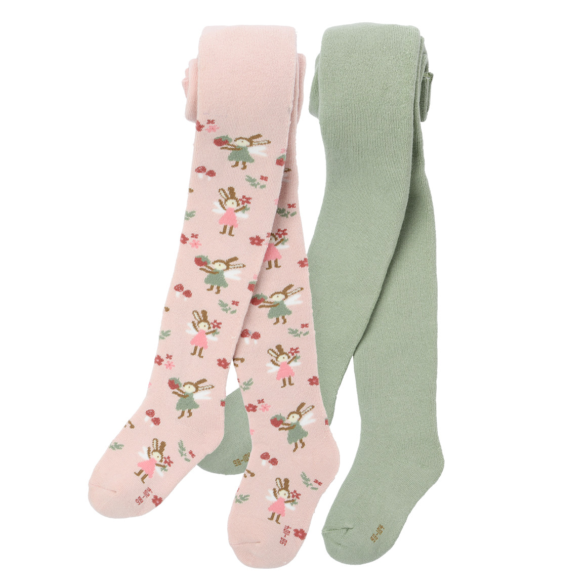 2 badstof meisjesmaillots in een set