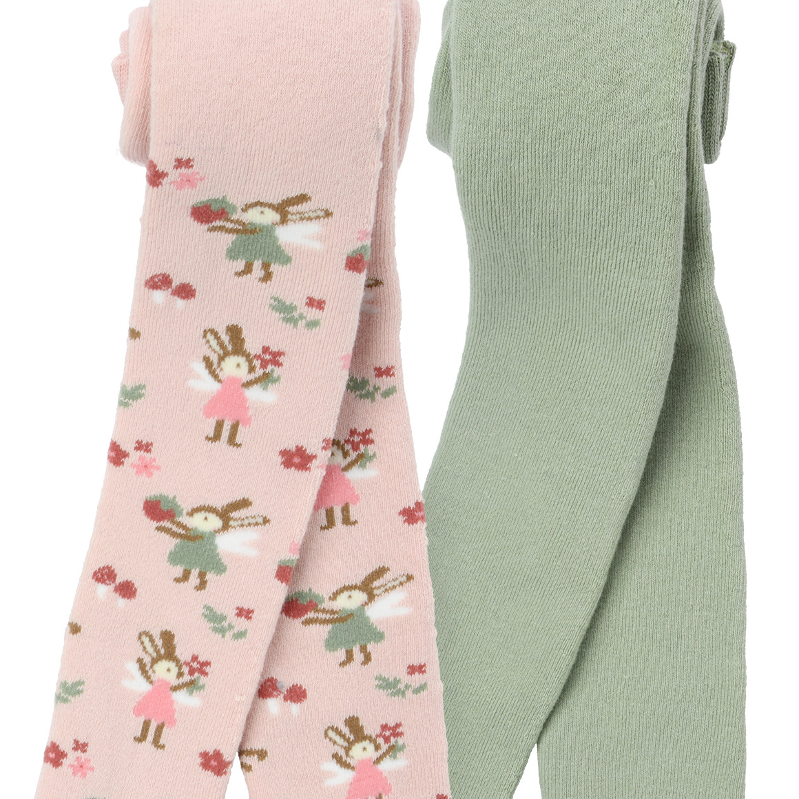 2 badstof meisjesmaillots in een set