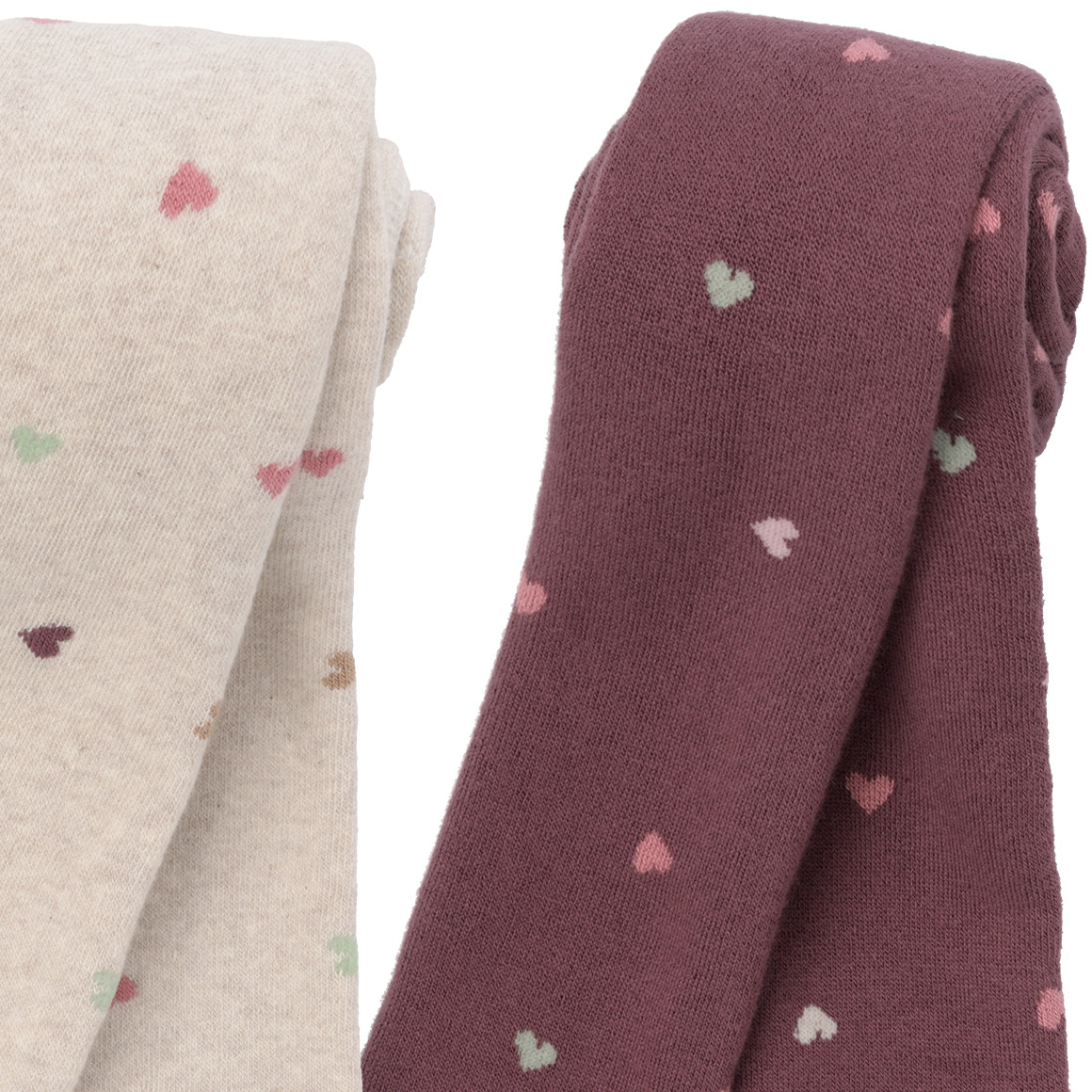 2 Meisjes Leggings met biologisch katoen