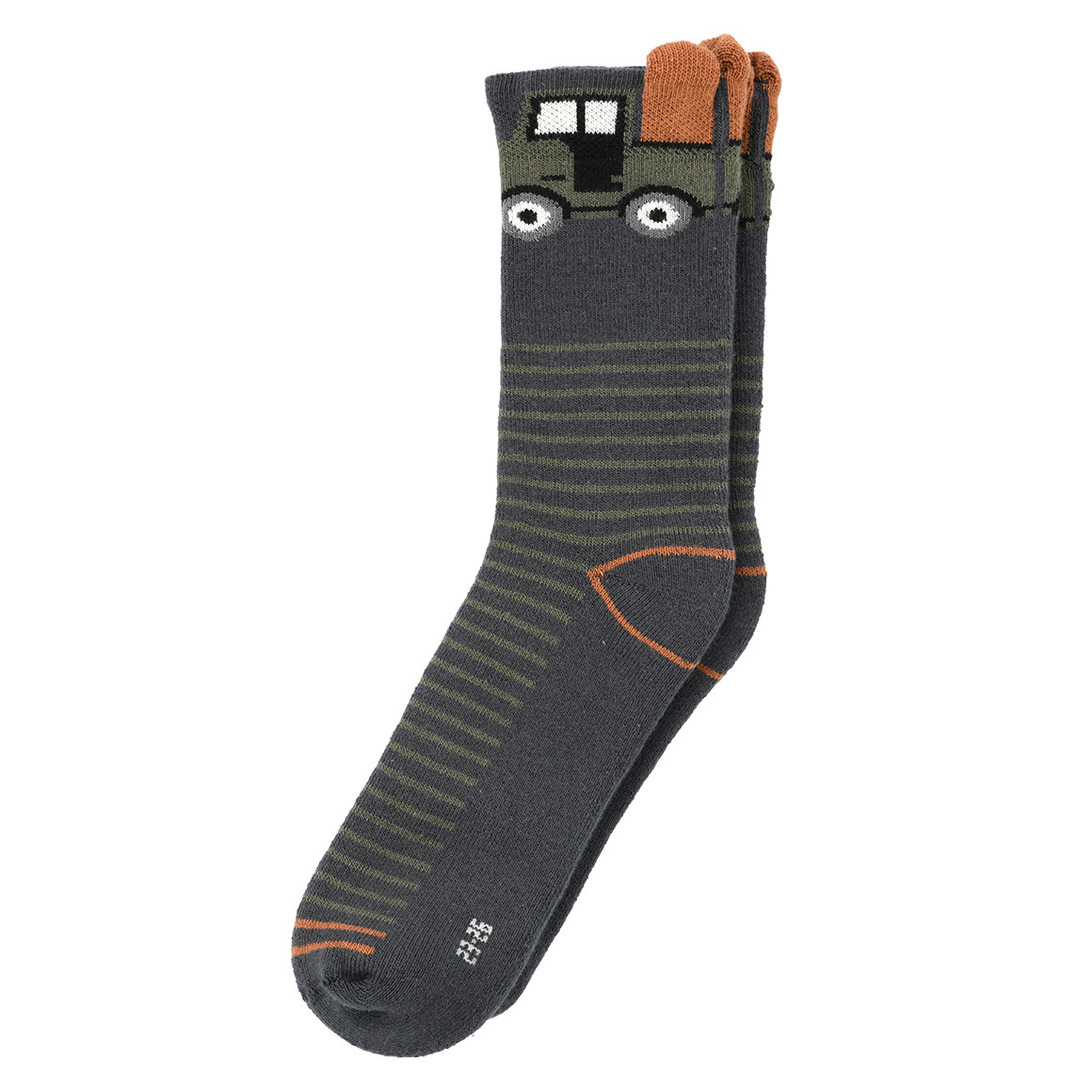 2 Paar Jungen Frottee-Socken mit Fahrzeugen