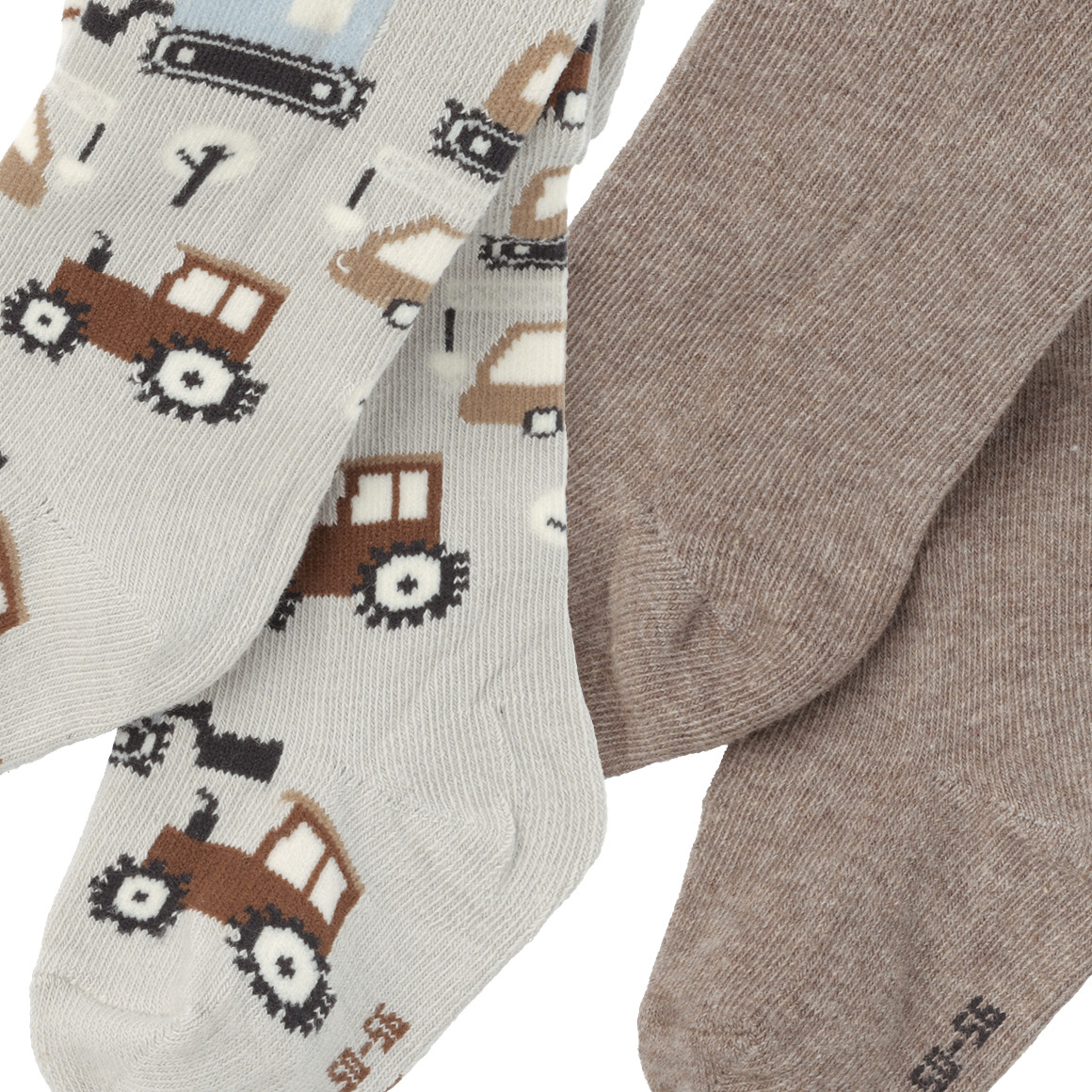 2 Baby Strumpfhosen mit Bio-Baumwolle