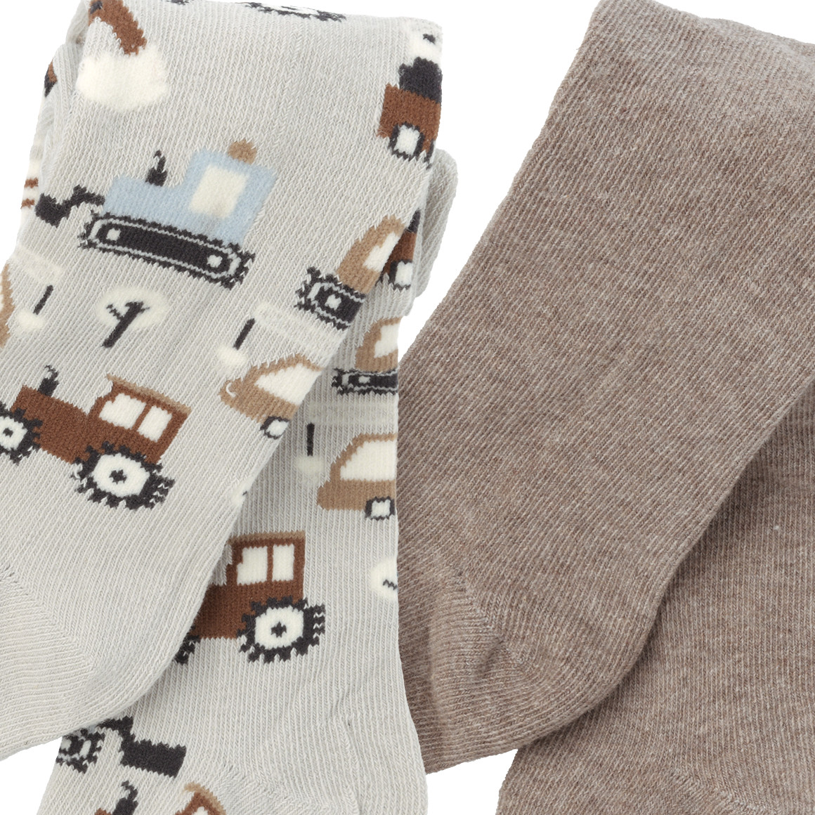 2 Baby Strumpfhosen mit Bio-Baumwolle