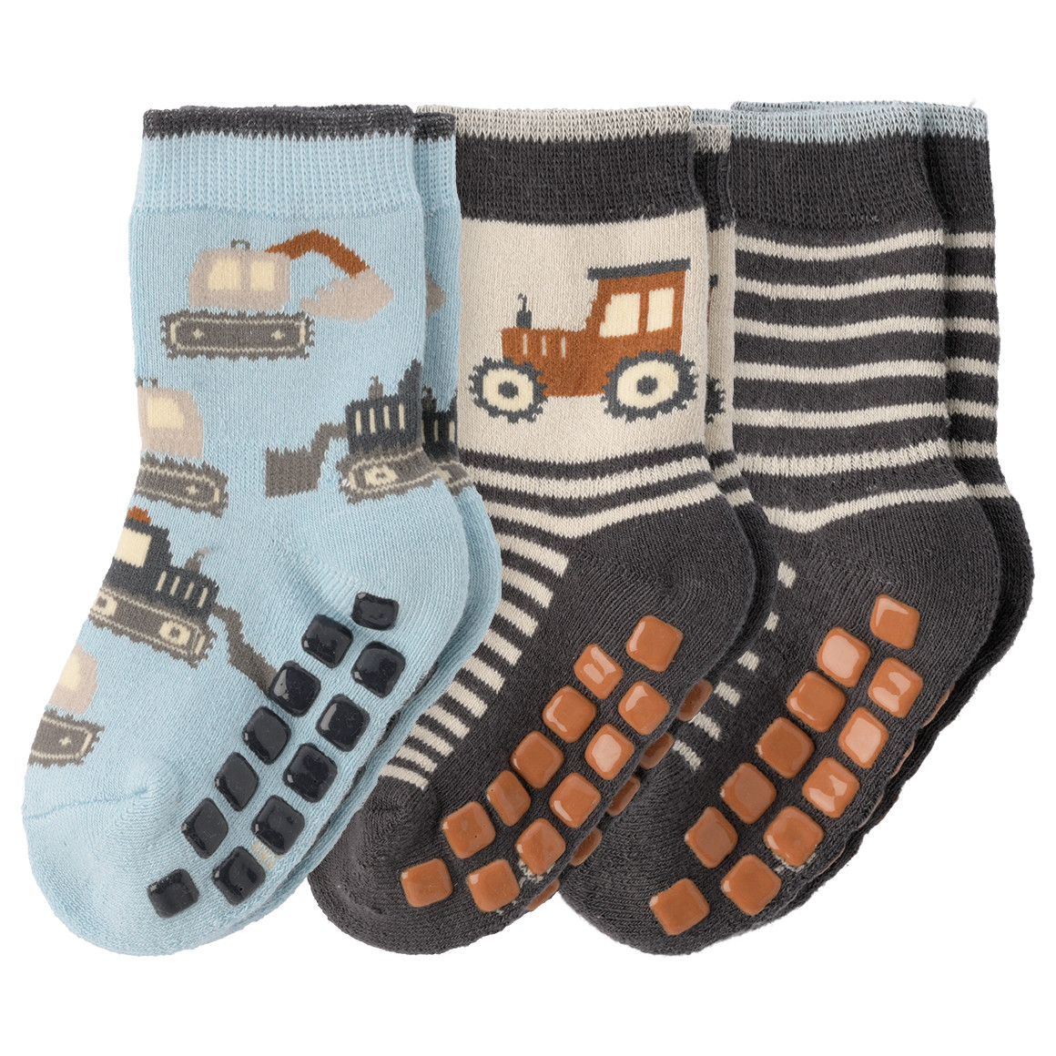 3 Paar Baby Stoppersocken im Set
