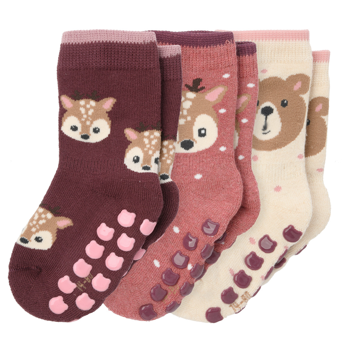 3 Paar Baby Stoppersocken im Set