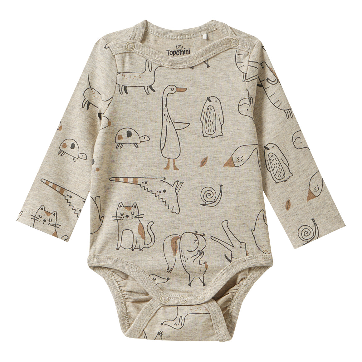 2 babyrompertjes van biologisch katoen