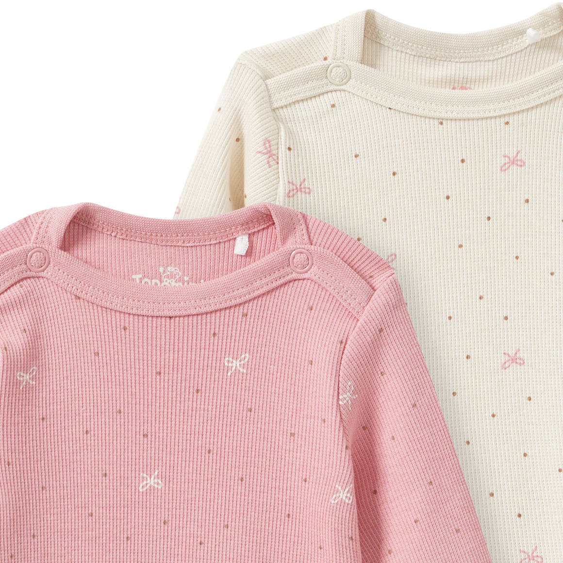 2 Baby Bodys mit Bio-Baumwolle