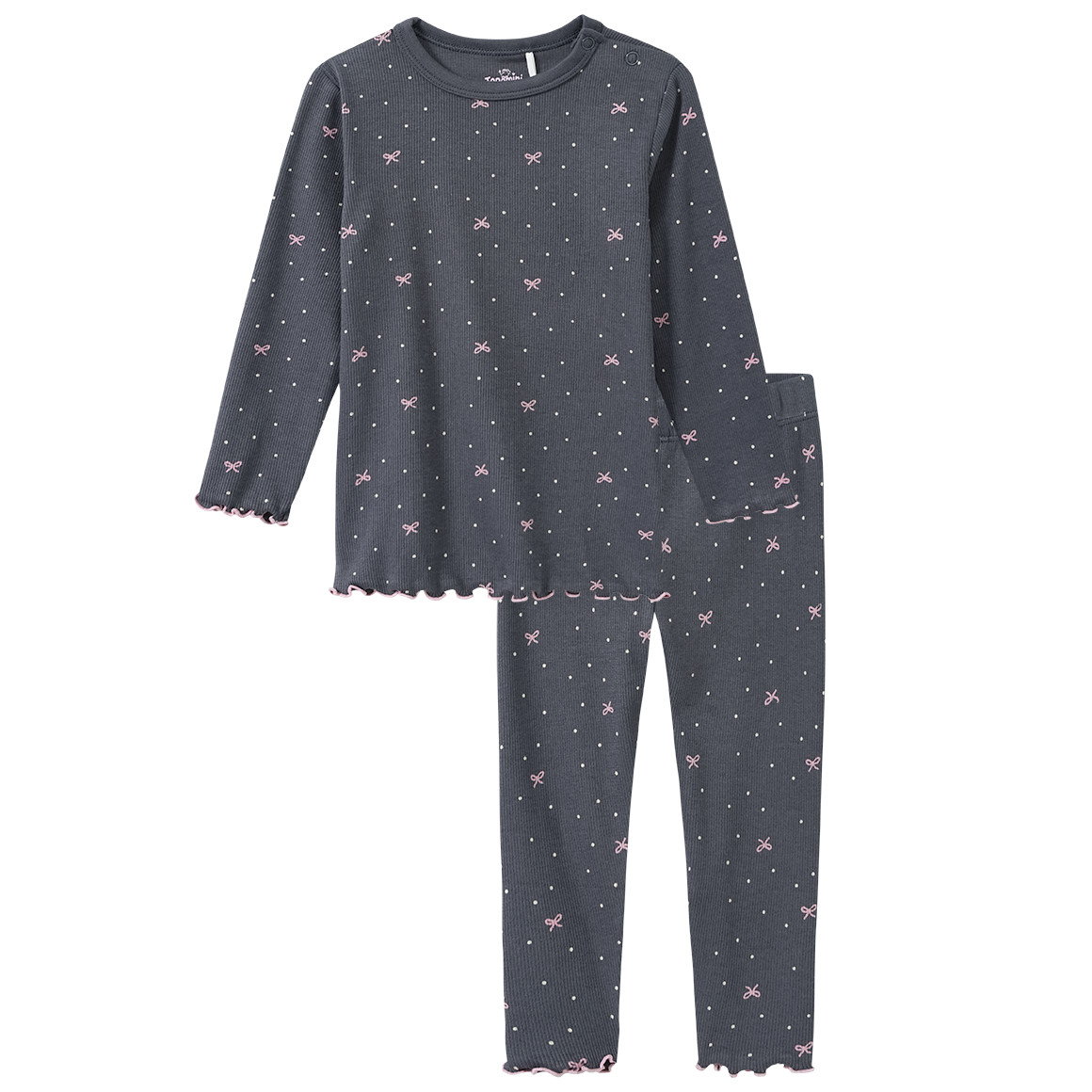 Baby Schlafanzug mit Schleifen-Allover