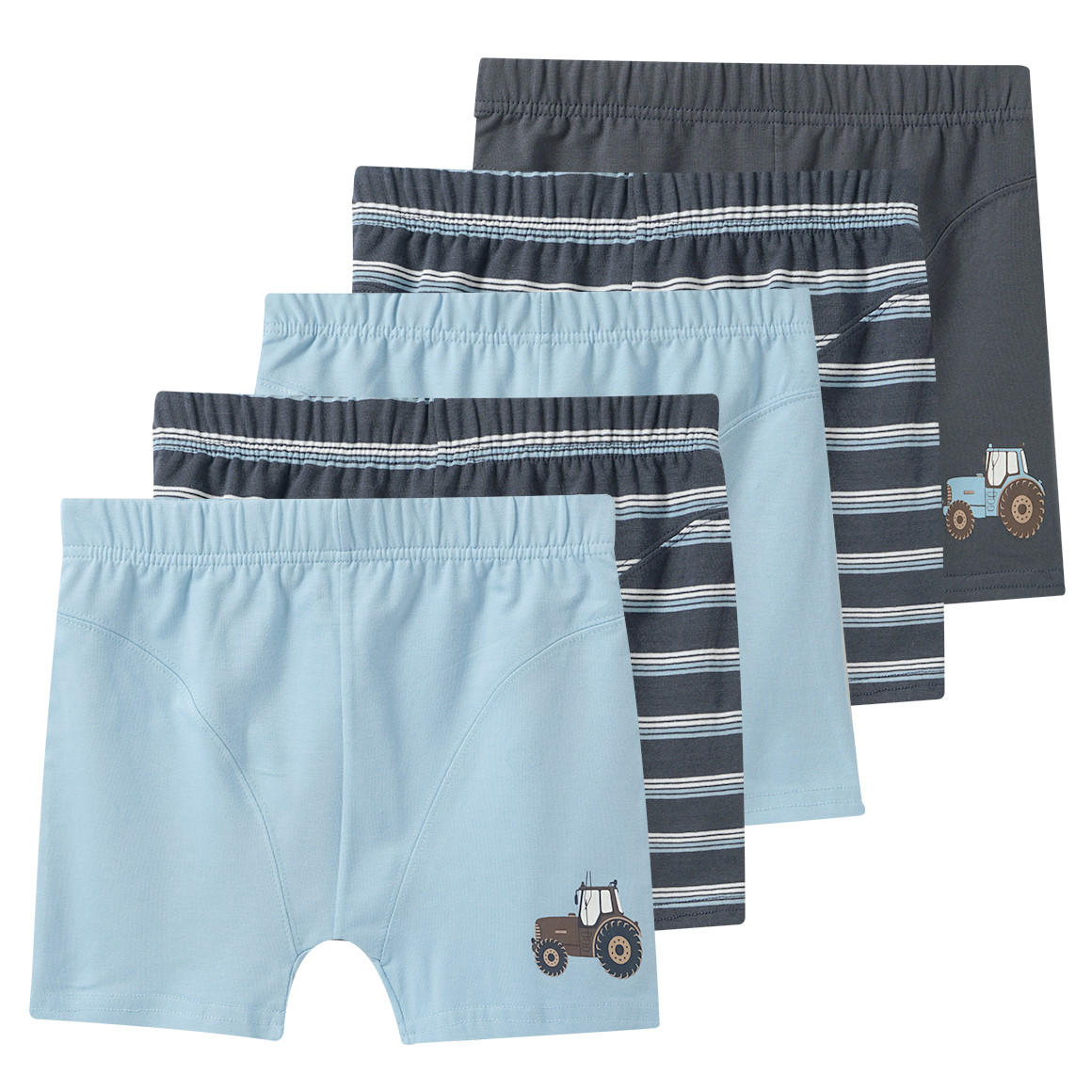 5 Jungen Boxer mit Bio-Baumwolle