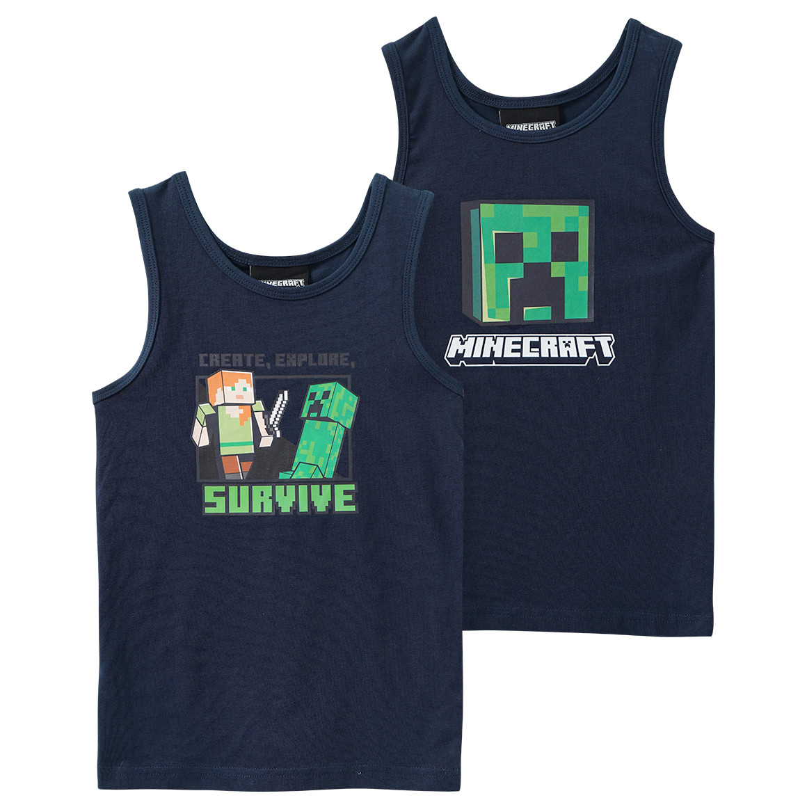 2 Minecraft Unterhemden im Set