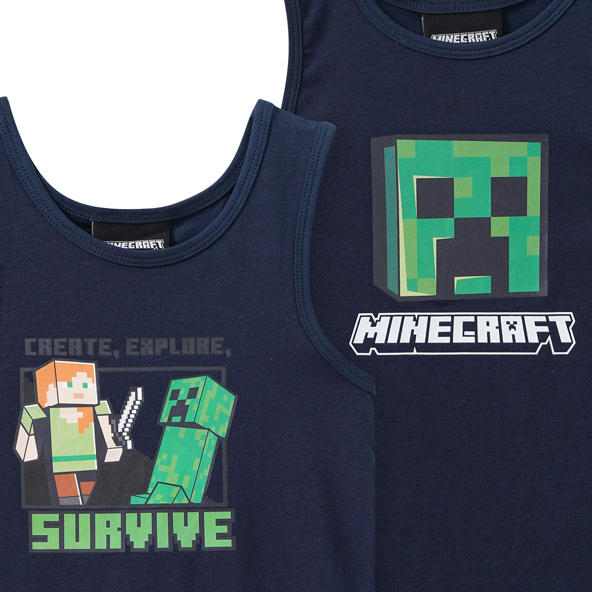 2 Minecraft Unterhemden im Set