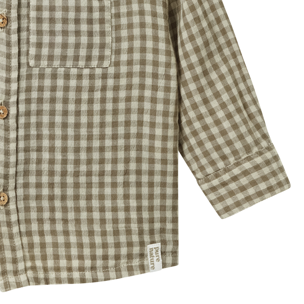 Baby Musselin-Hemd aus Bio-Baumwolle