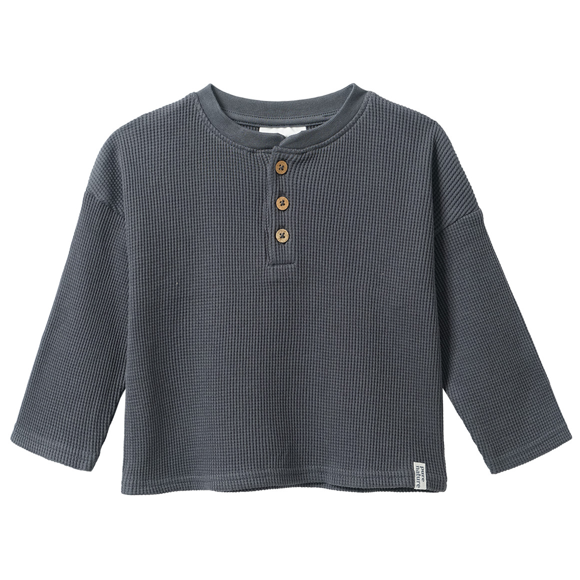 2 babyhemden met lange mouwen in wafelpiqué