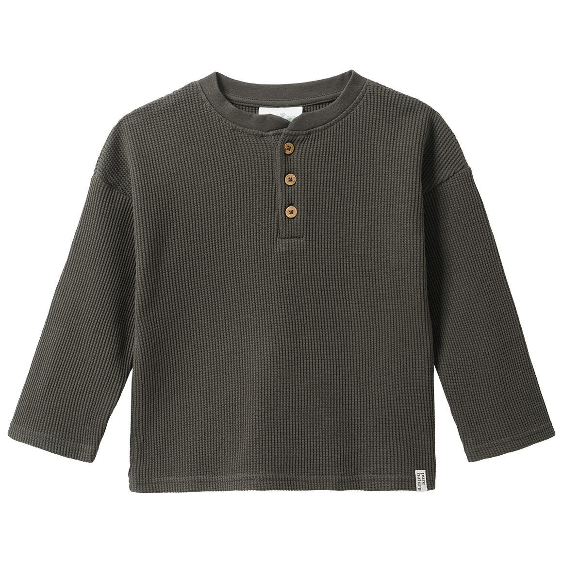 2 babyhemden met lange mouwen in wafelpiqué