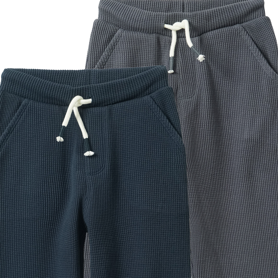 2 Baby Jogginghosen aus Waffel-Piqué