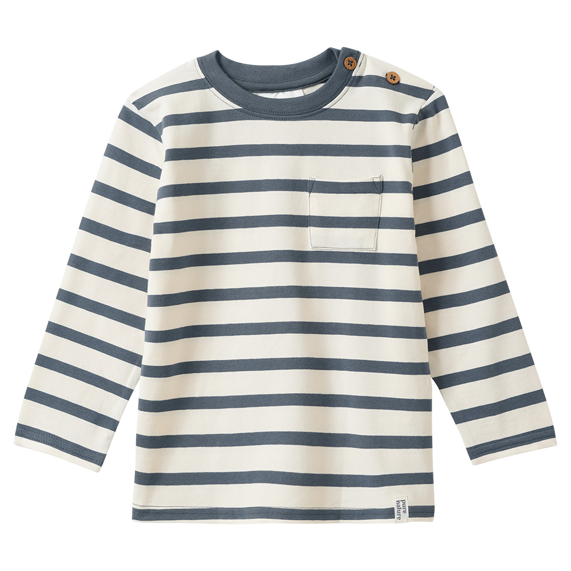 2 babyhemden met lange mouwen en borstzakje