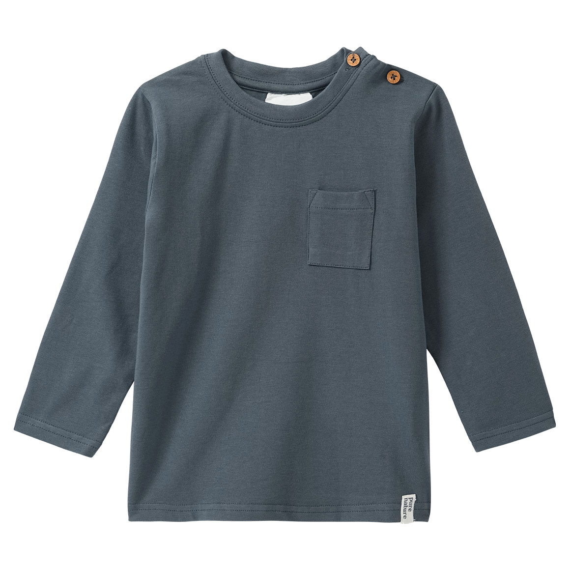 2 babyhemden met lange mouwen en borstzakje