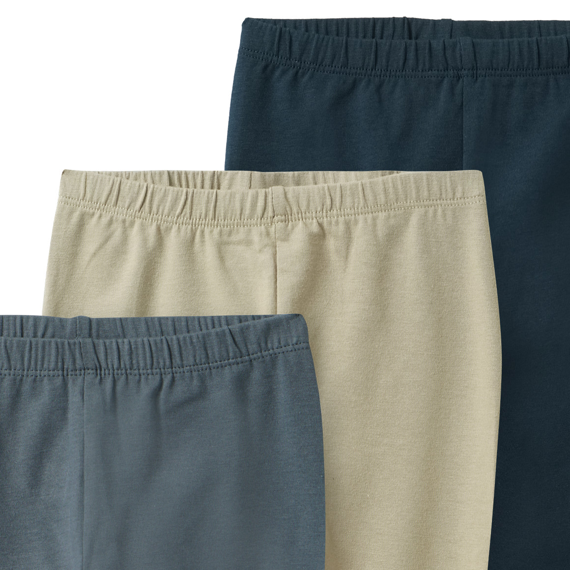 3 Baby leggings met biologisch katoen