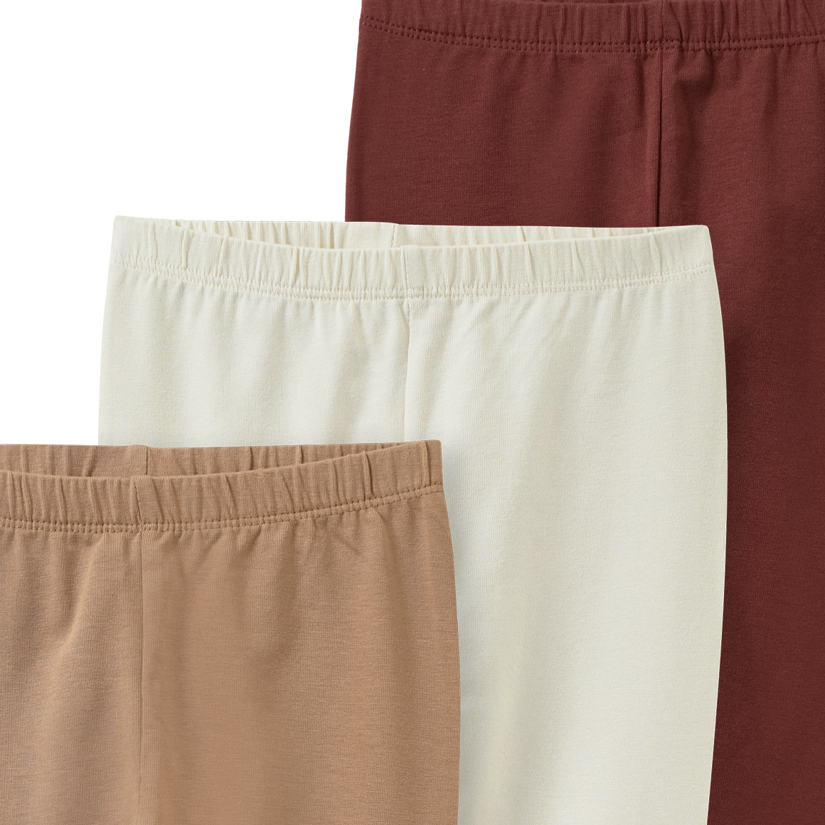 3 Baby leggings met biologisch katoen