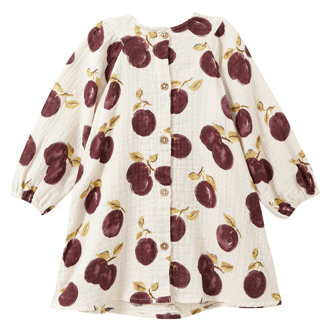 Baby mousseline jurk met biologisch katoen