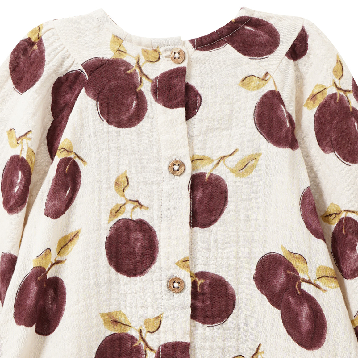 Baby mousseline jurk met biologisch katoen