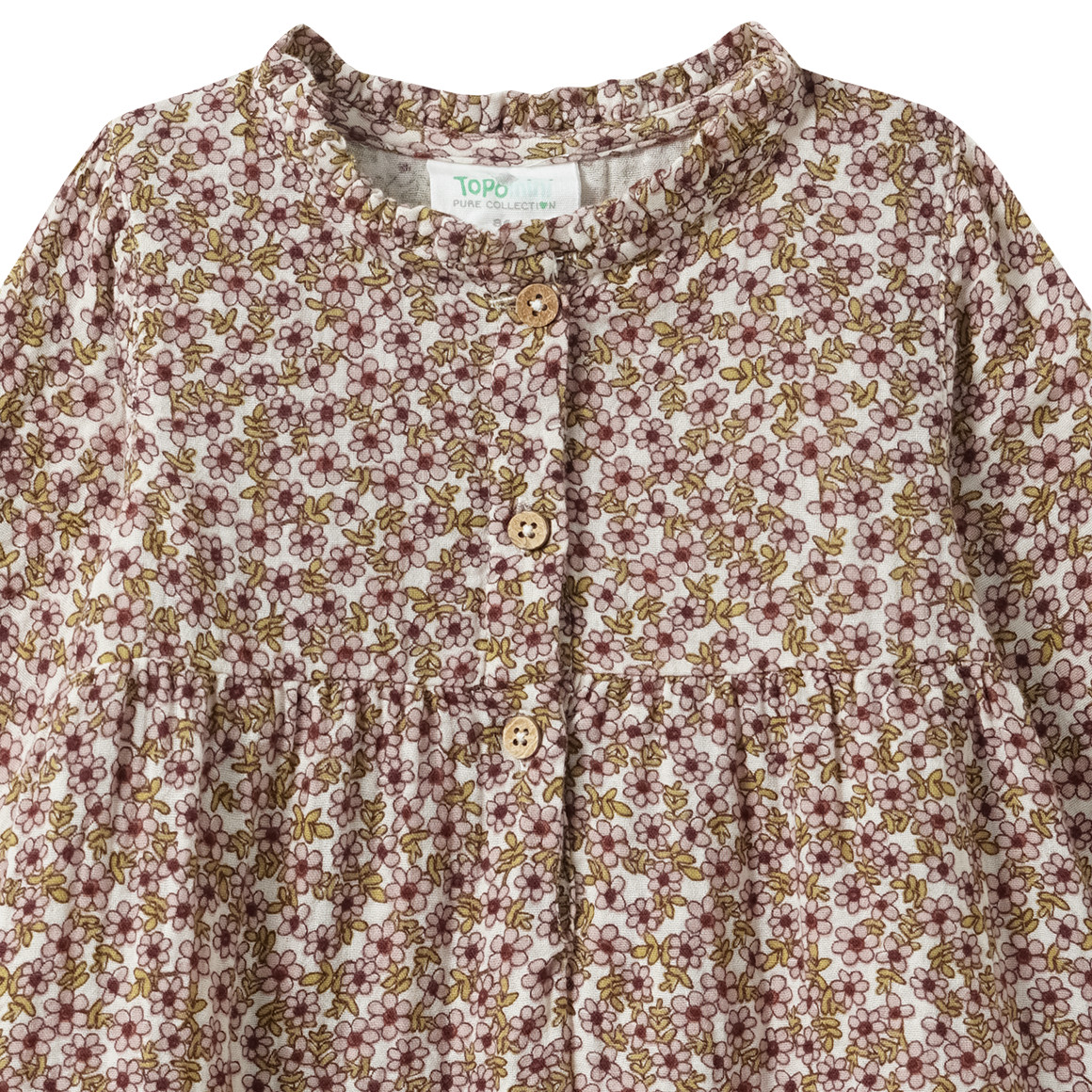 Baby mousseline jurk met biologisch katoen