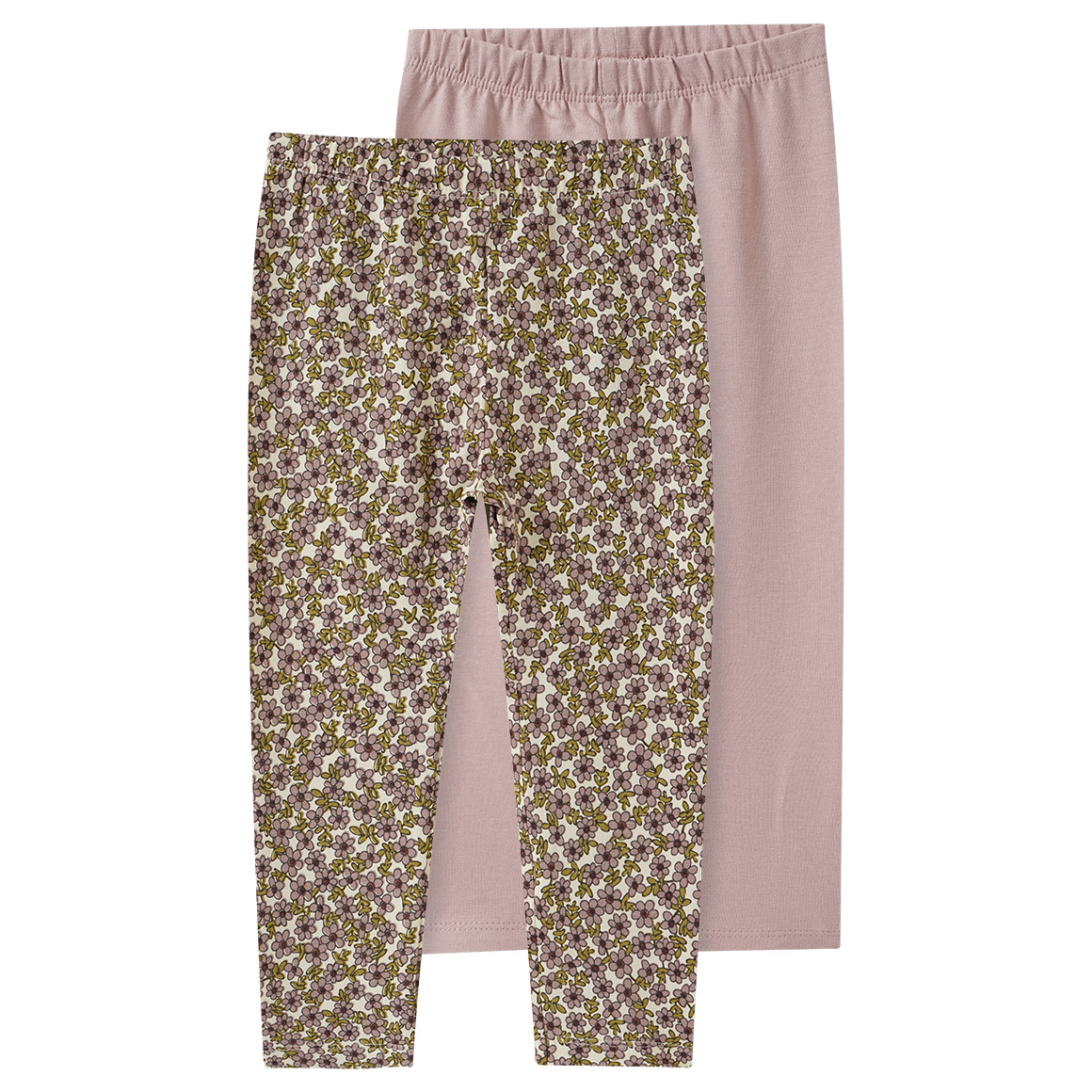 2 baby leggings met biologisch katoen