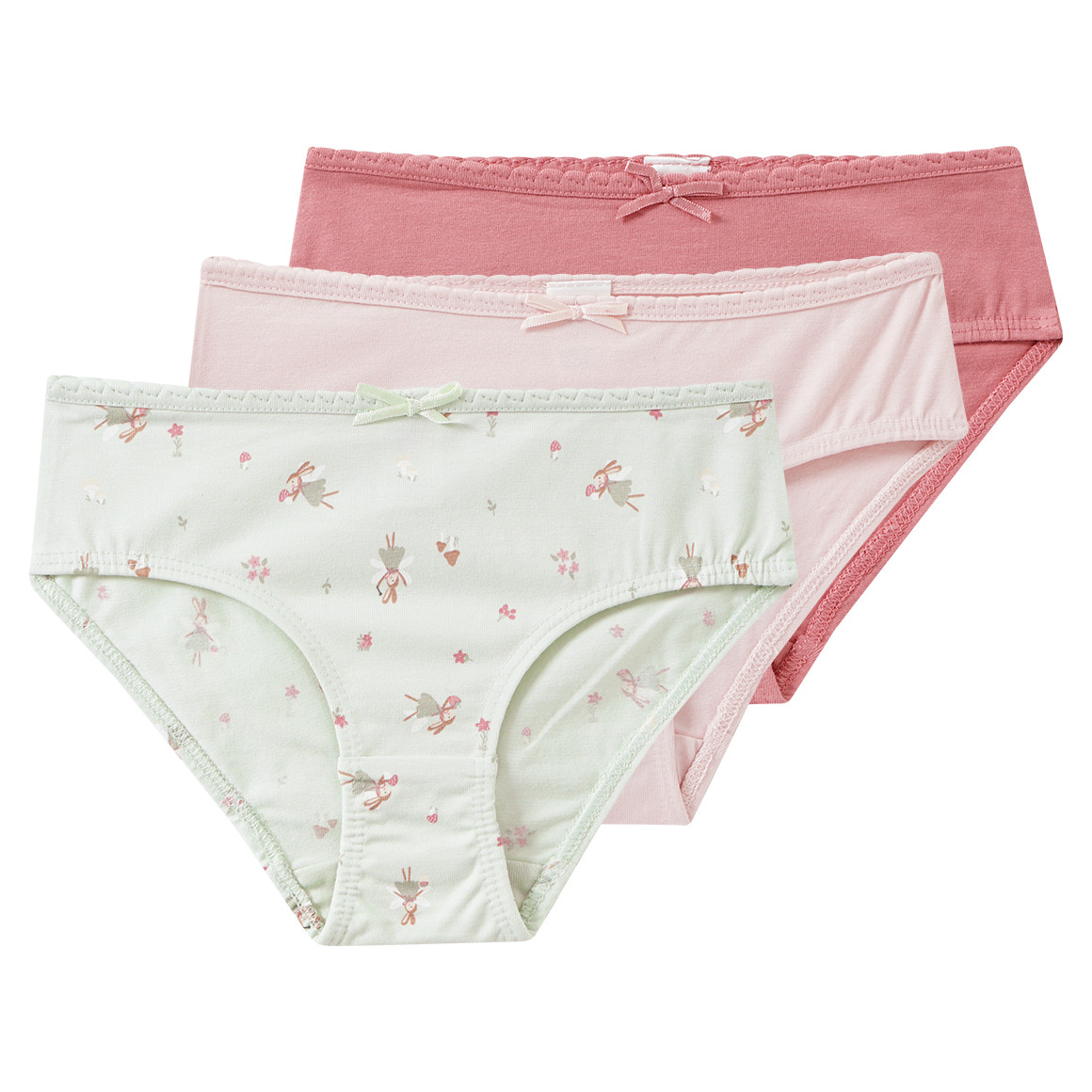3 meisjesslips in verschillende designs