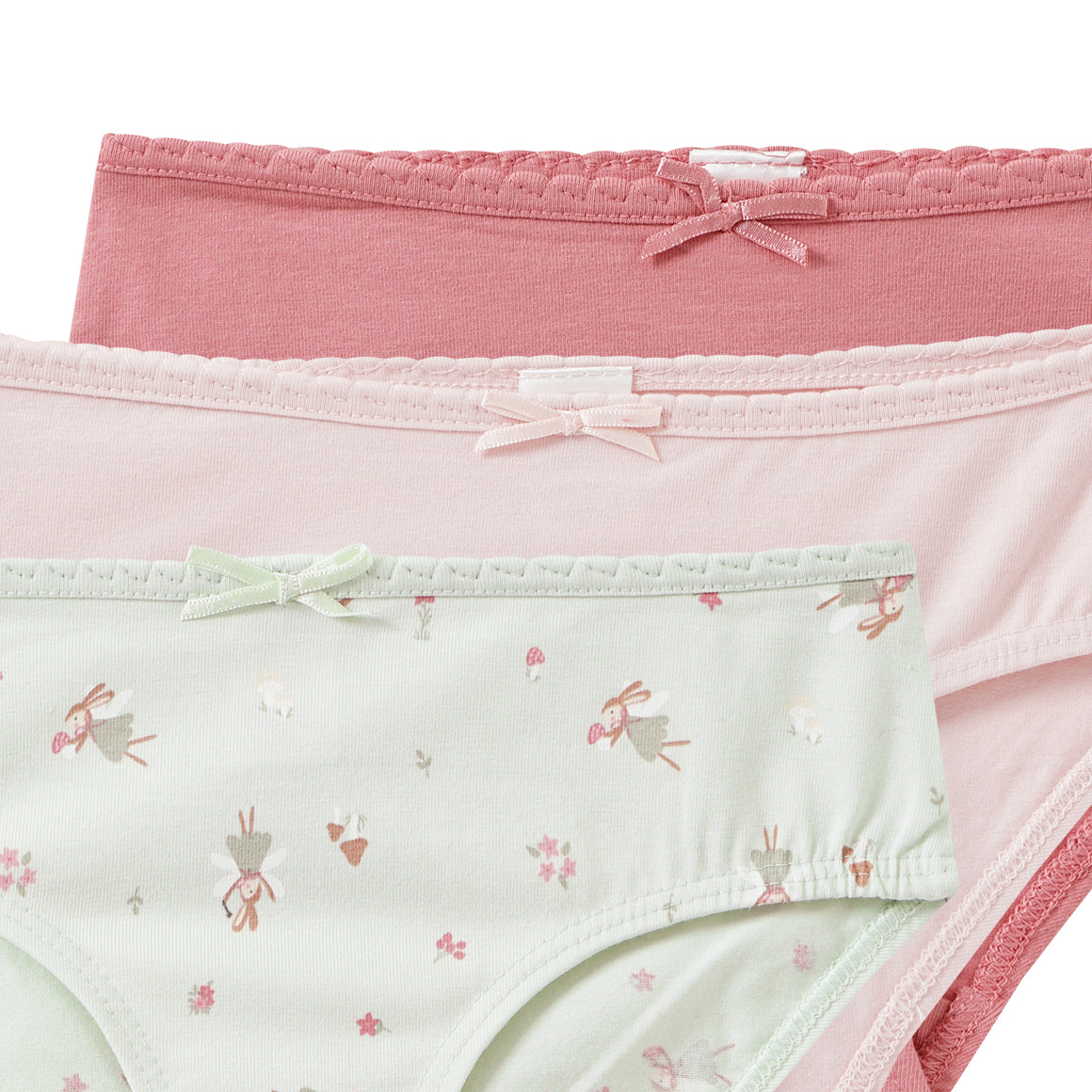 3 meisjesslips in verschillende designs