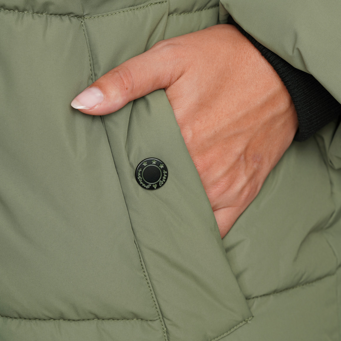 Gewatteerde damesjas