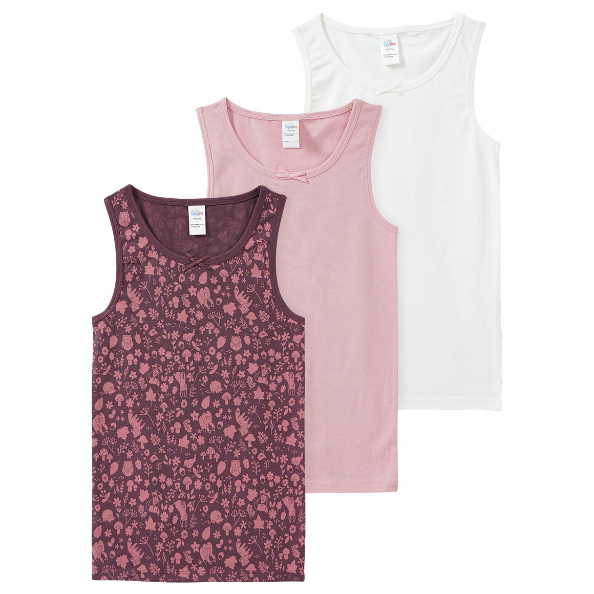 3 Meisjes vesten met biologisch katoen