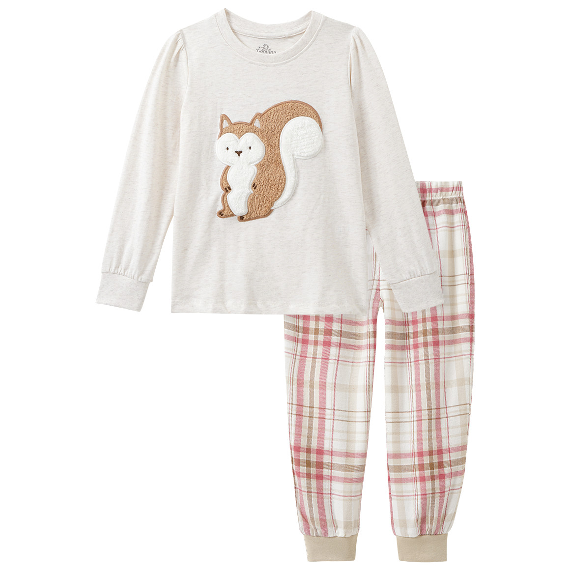 Meisjes pyjama met flanellen broek