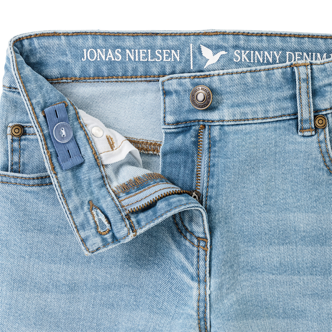 Mädchen Skinny-Jeans mit Used-Waschung