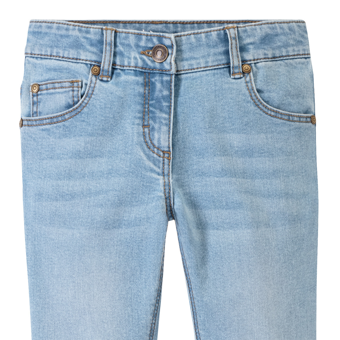 Mädchen Skinny-Jeans mit Used-Waschung