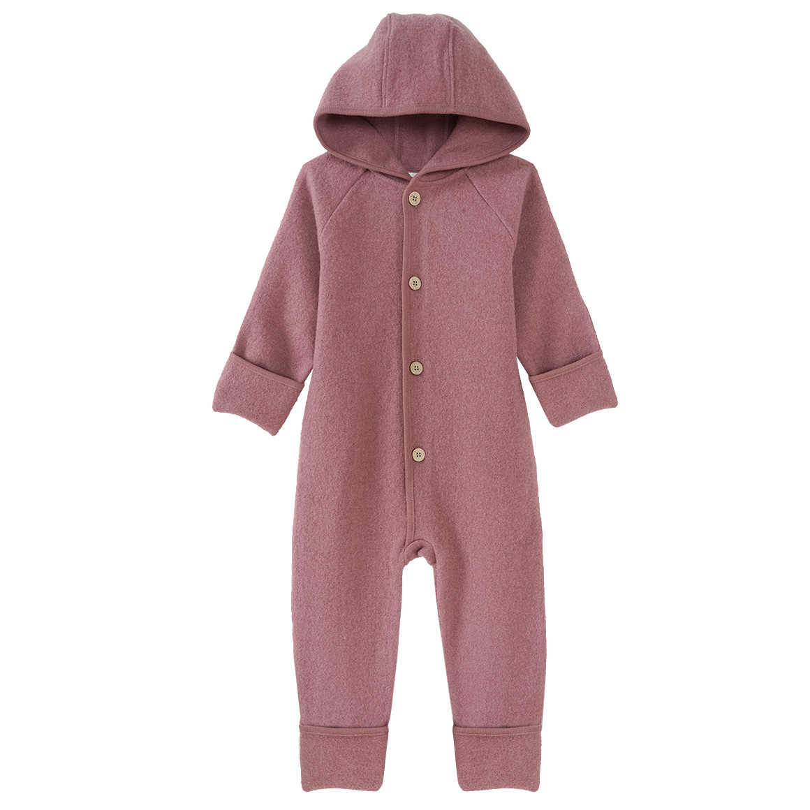 Wollen babyoverall met omgeslagen boorden