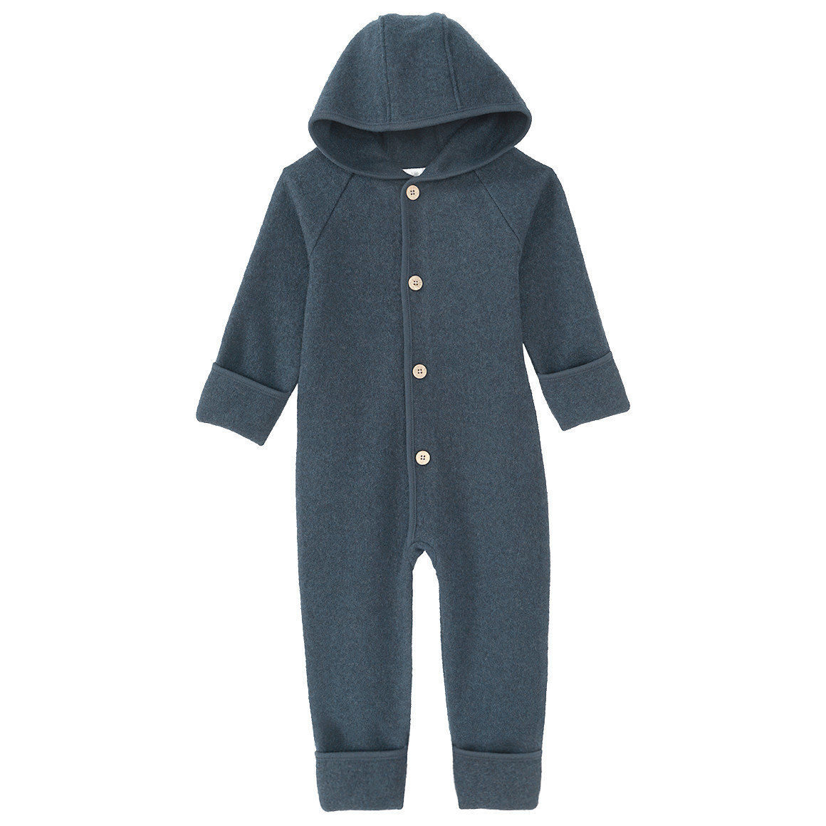 Wollen babyoverall met omgeslagen boorden