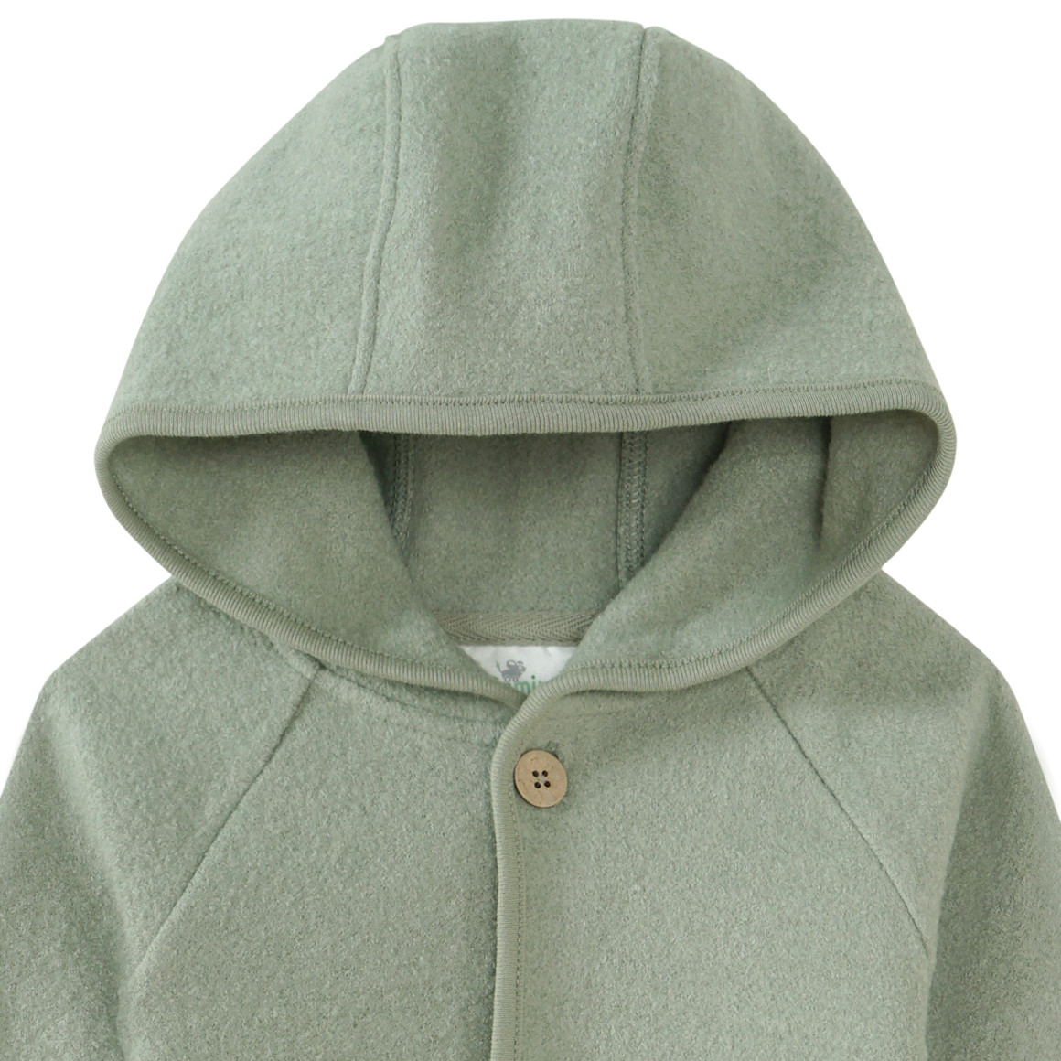 Wollen babyoverall met omgeslagen boorden