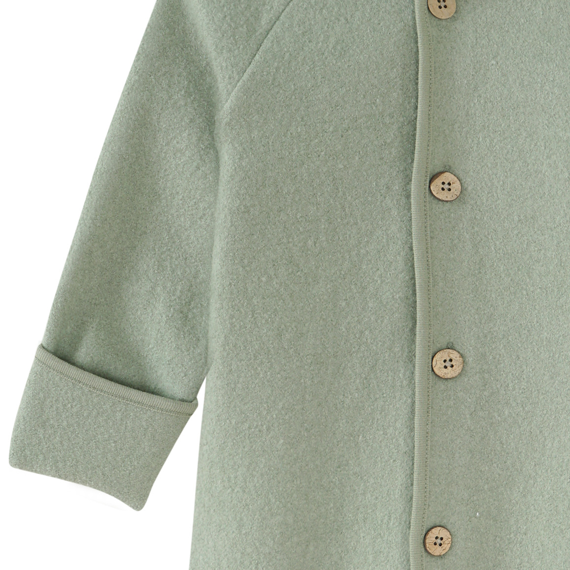 Wollen babyoverall met omgeslagen boorden