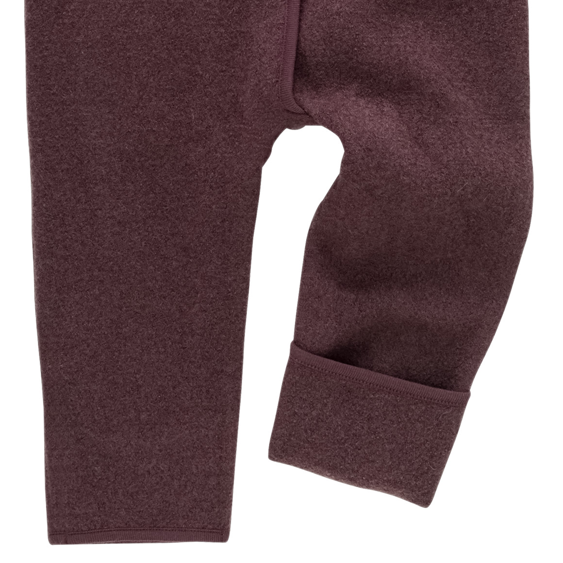 Wollen babyoverall met omgeslagen boorden