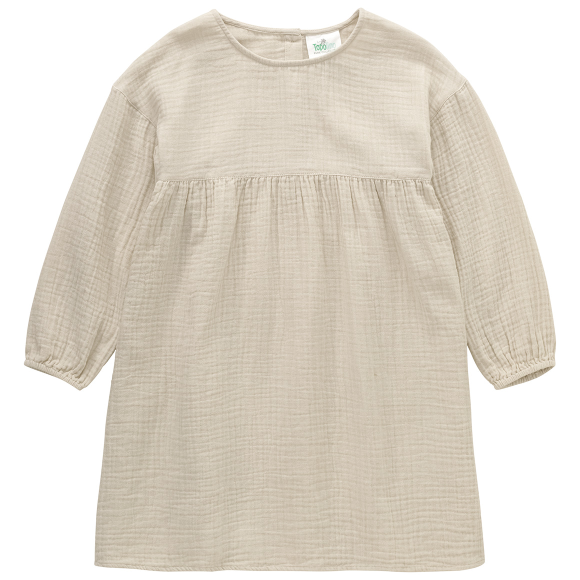 Mousseline meisjesjurk van biologisch katoen