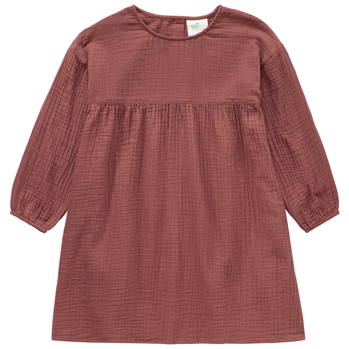 Mousseline meisjesjurk van biologisch katoen